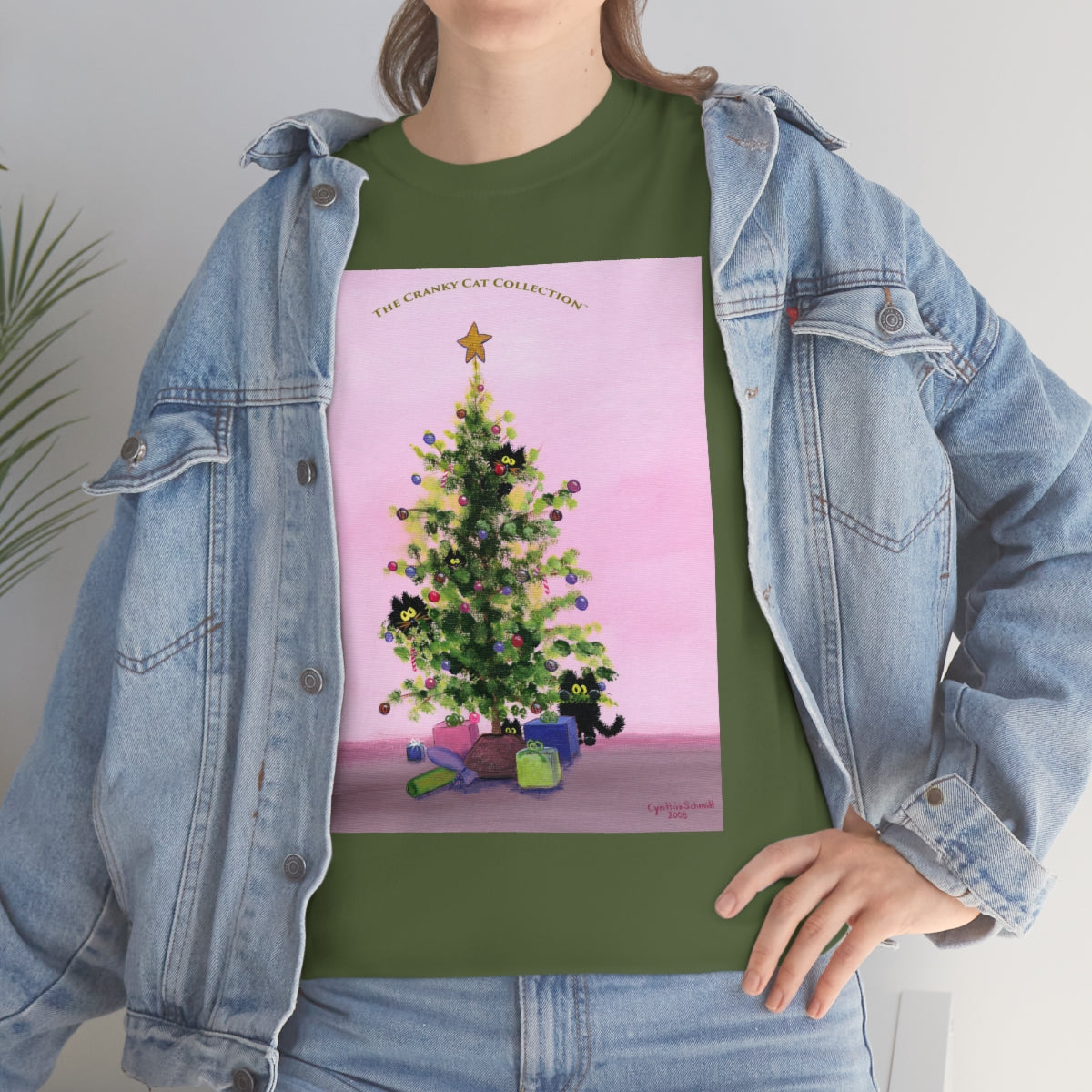Cranky Cats In Your Christmas Tree - T-Shirt! Free Shipping