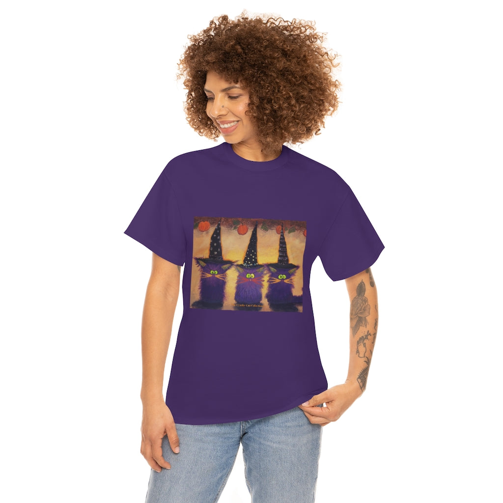 Halloween Witches - Cranky Cat T-Shirt! Free Shipping