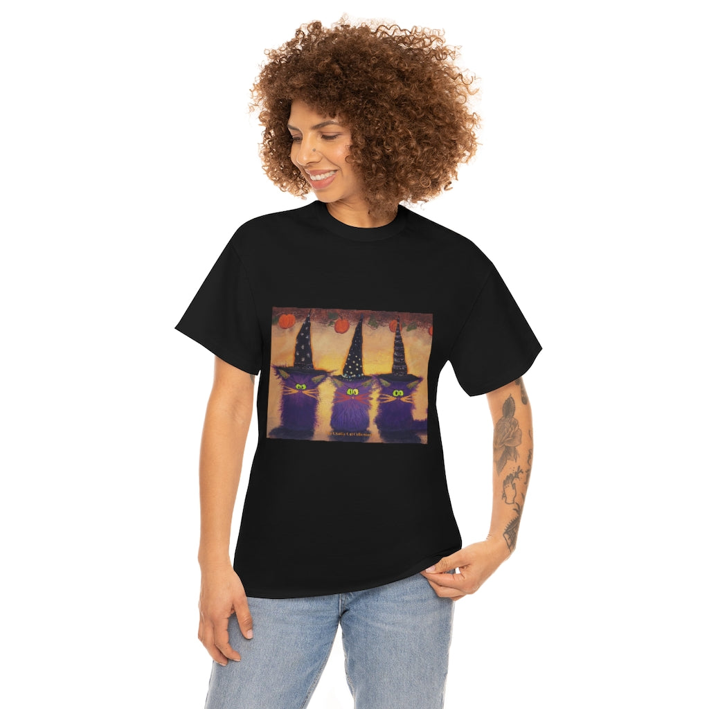 Halloween Witches - Cranky Cat T-Shirt! Free Shipping