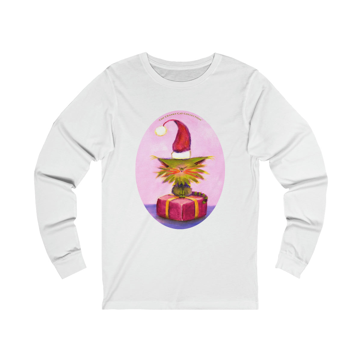 Cranky Cat Christmas Long Sleeve Tee - Free Shipping!