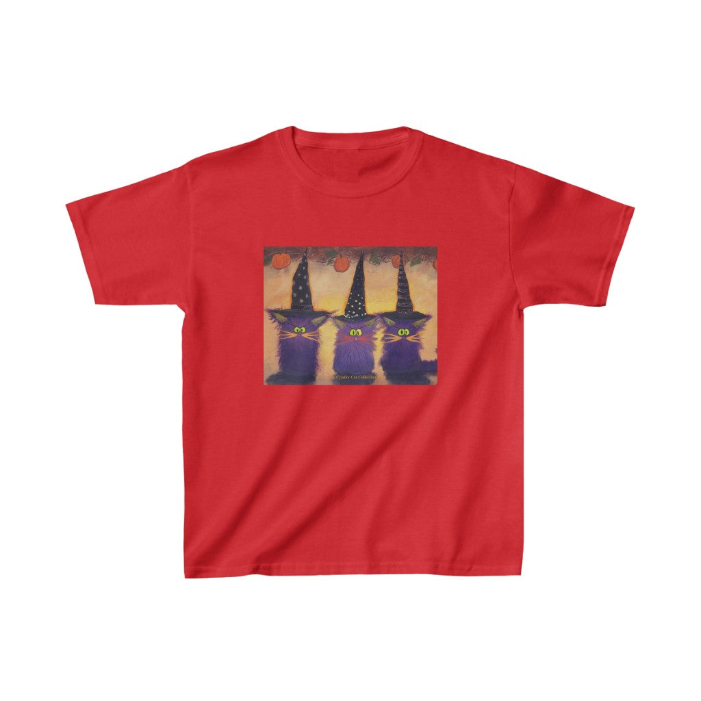 Kids' Halloween Witches Cranky Cat T-Shirt! Free Shipping