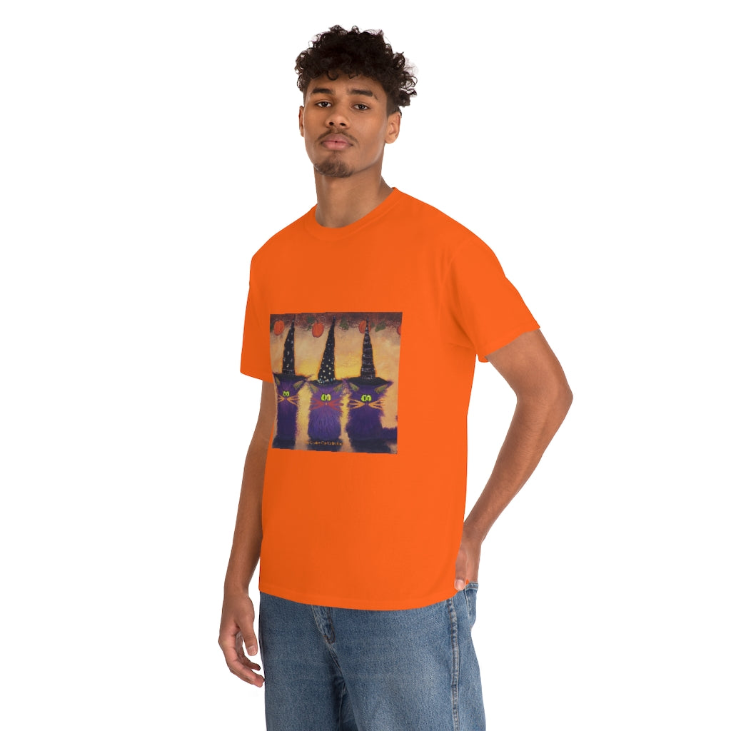 Halloween Witches - Cranky Cat T-Shirt! Free Shipping