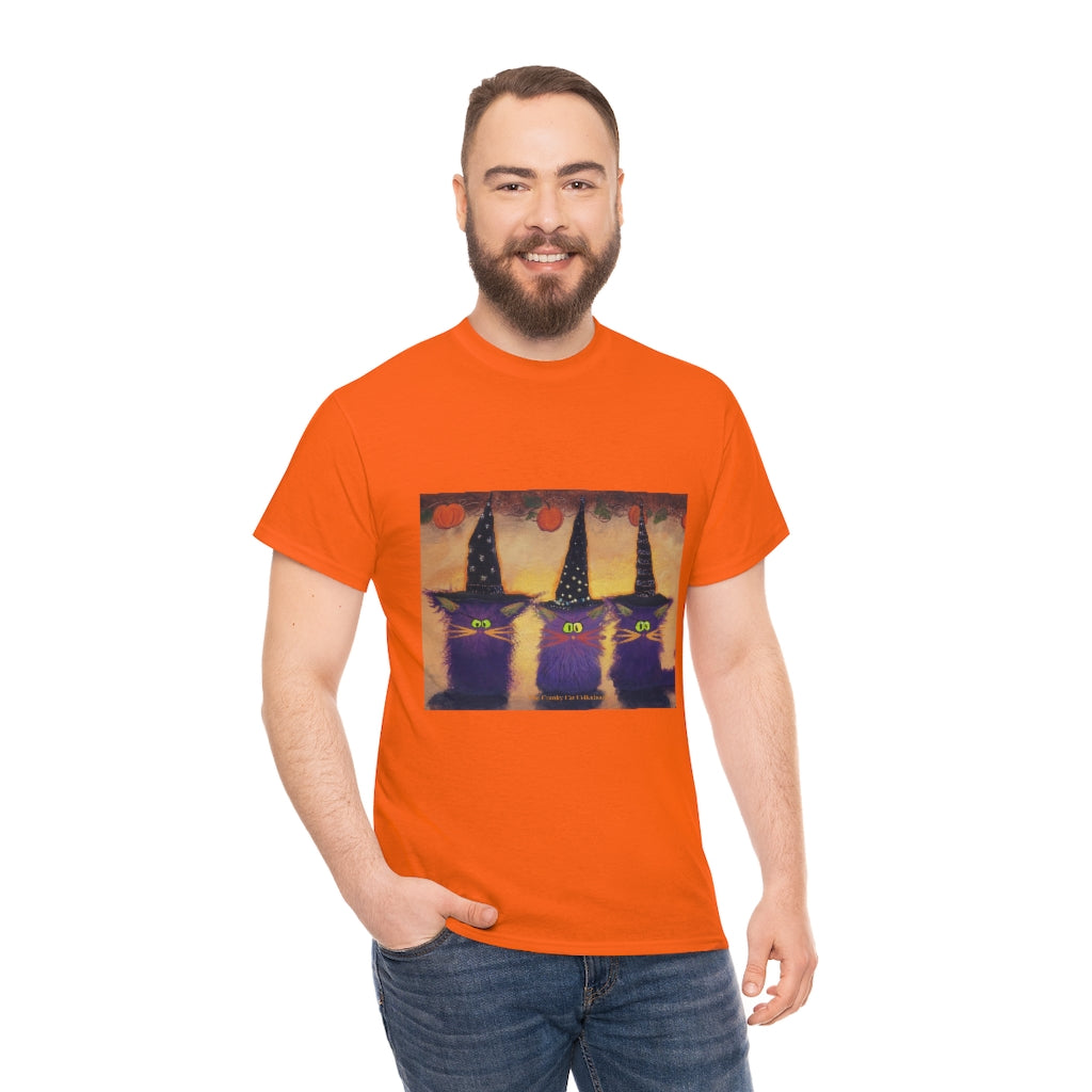 Halloween Witches - Cranky Cat T-Shirt! Free Shipping