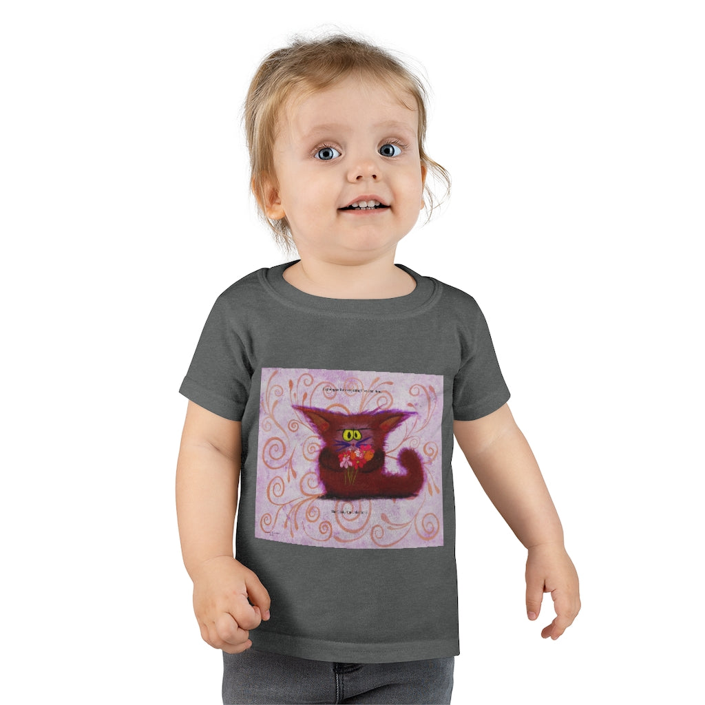 Toddlers' Apologetic Kitty Cranky Cat T-Shirt! Free Shipping