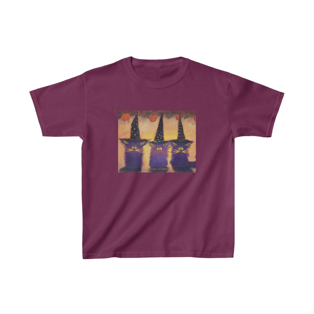Kids' Halloween Witches Cranky Cat T-Shirt! Free Shipping