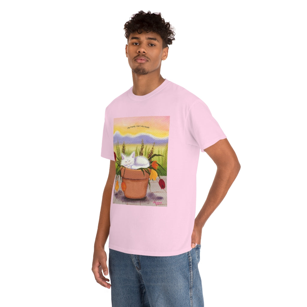 Flowerpot Kitty Cranky Cat T-Shirt! Free Shipping