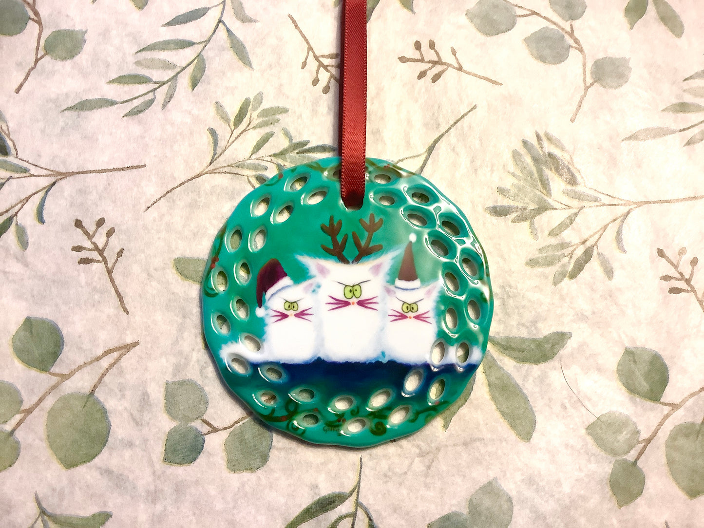 Cranky Cat Ornament