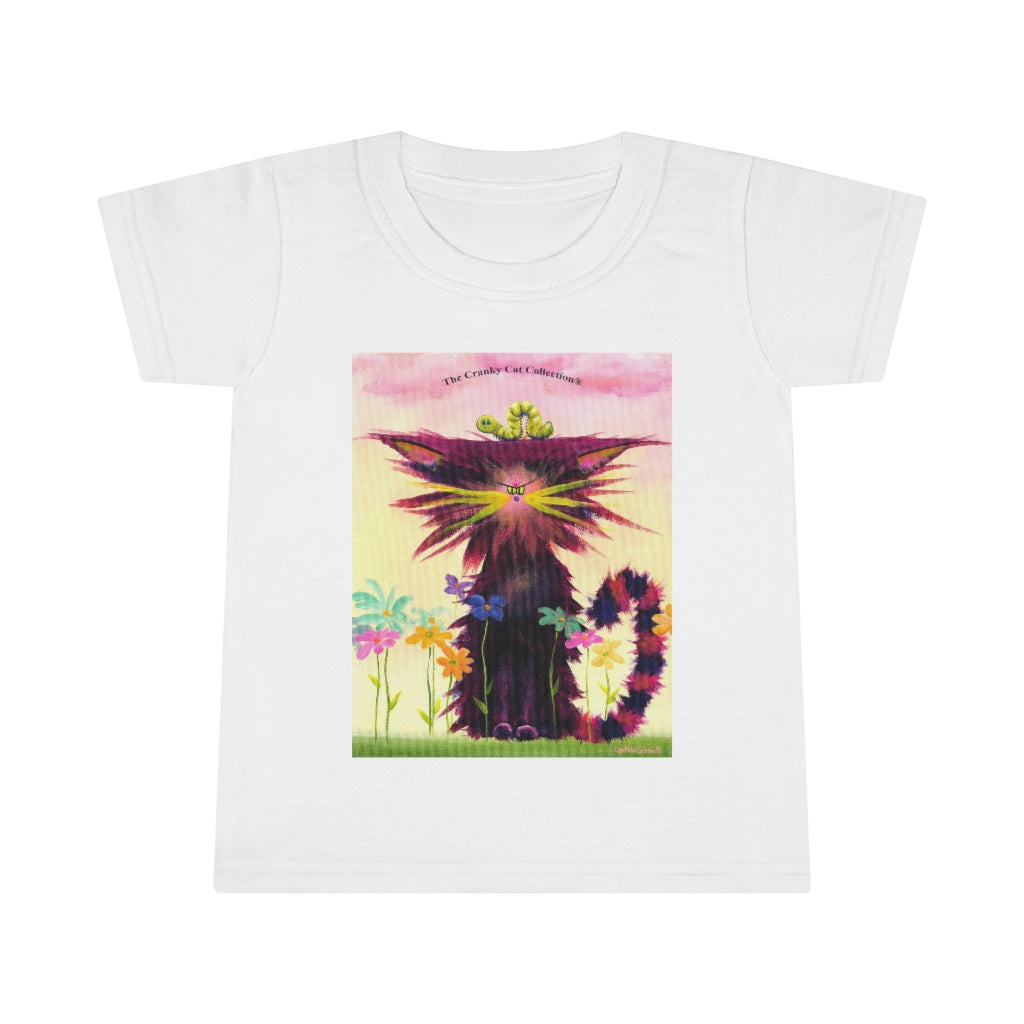 Toddlers' Cranky Cat with Inchworm T-Shirt! Free Shipping