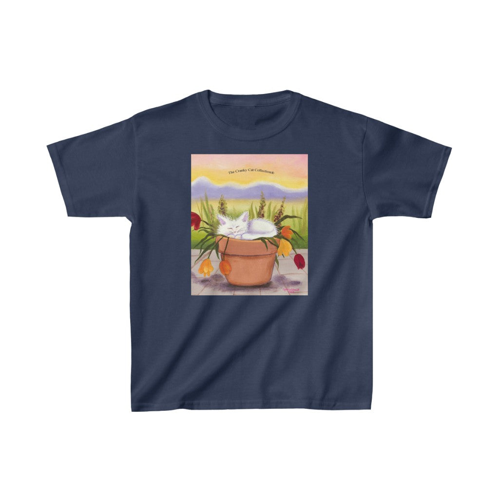 Kids' Flowerpot Kitty Cranky Cat T-Shirt! Free Shipping