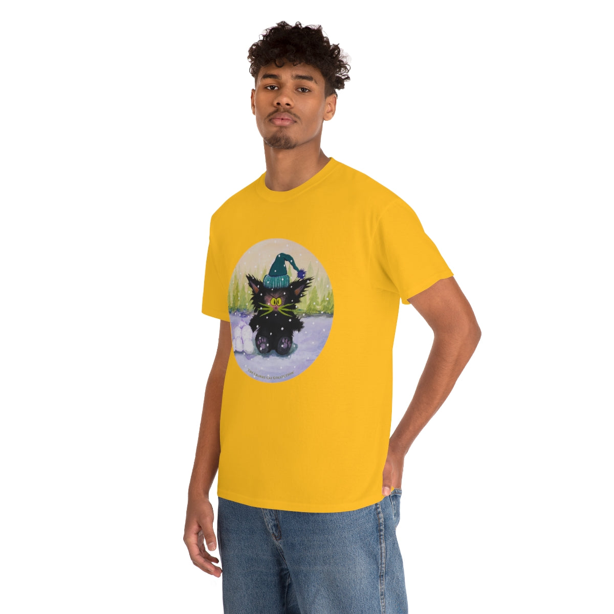 Cranky Cat WInter-Themed T-Shirt - Free Shipping!