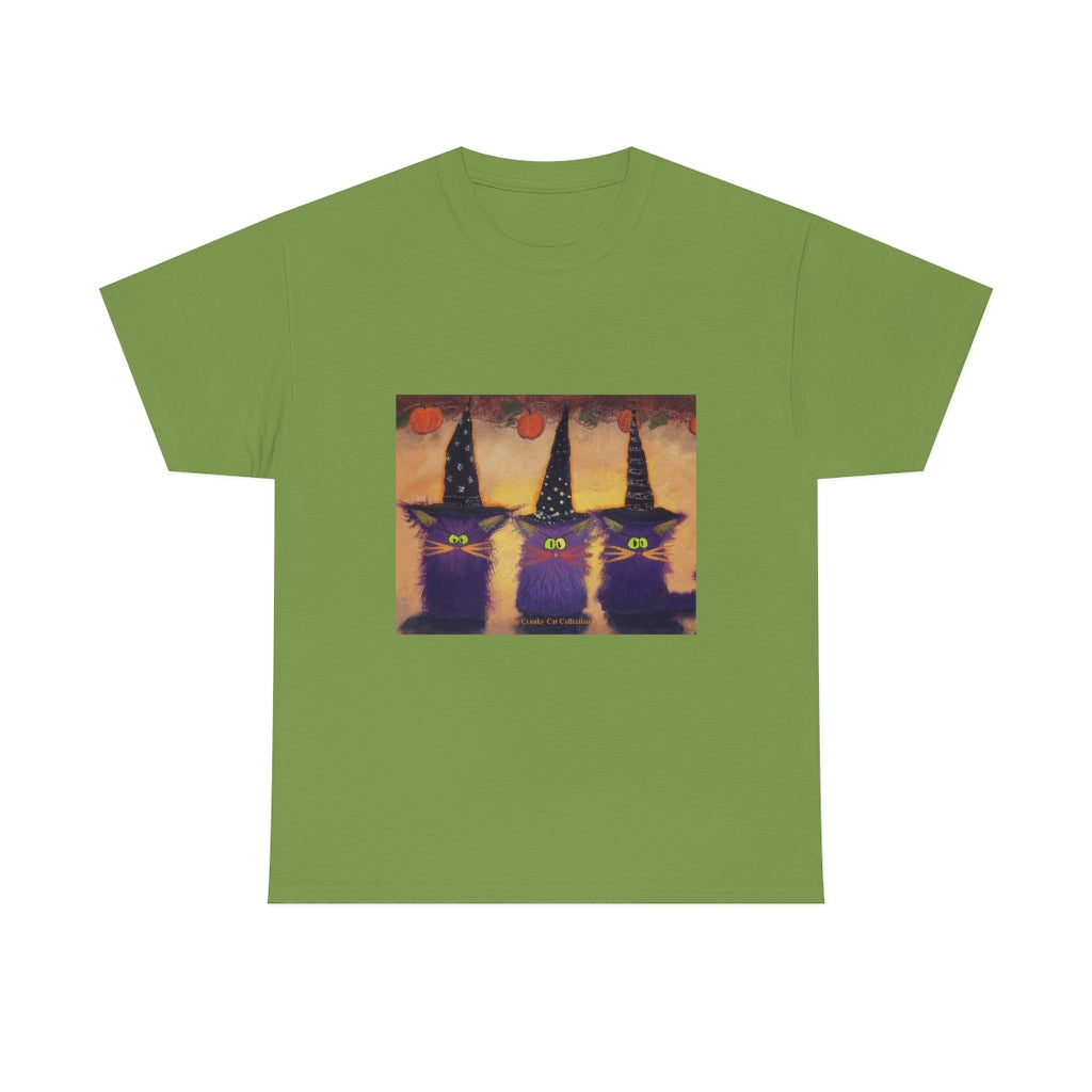 Halloween Witches - Cranky Cat T-Shirt! Free Shipping