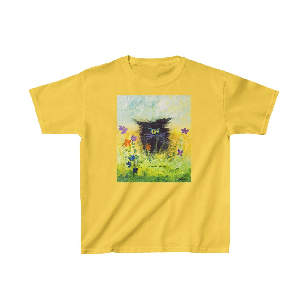 Kids' Black Cranky Cat T-Shirt! Free Shipping