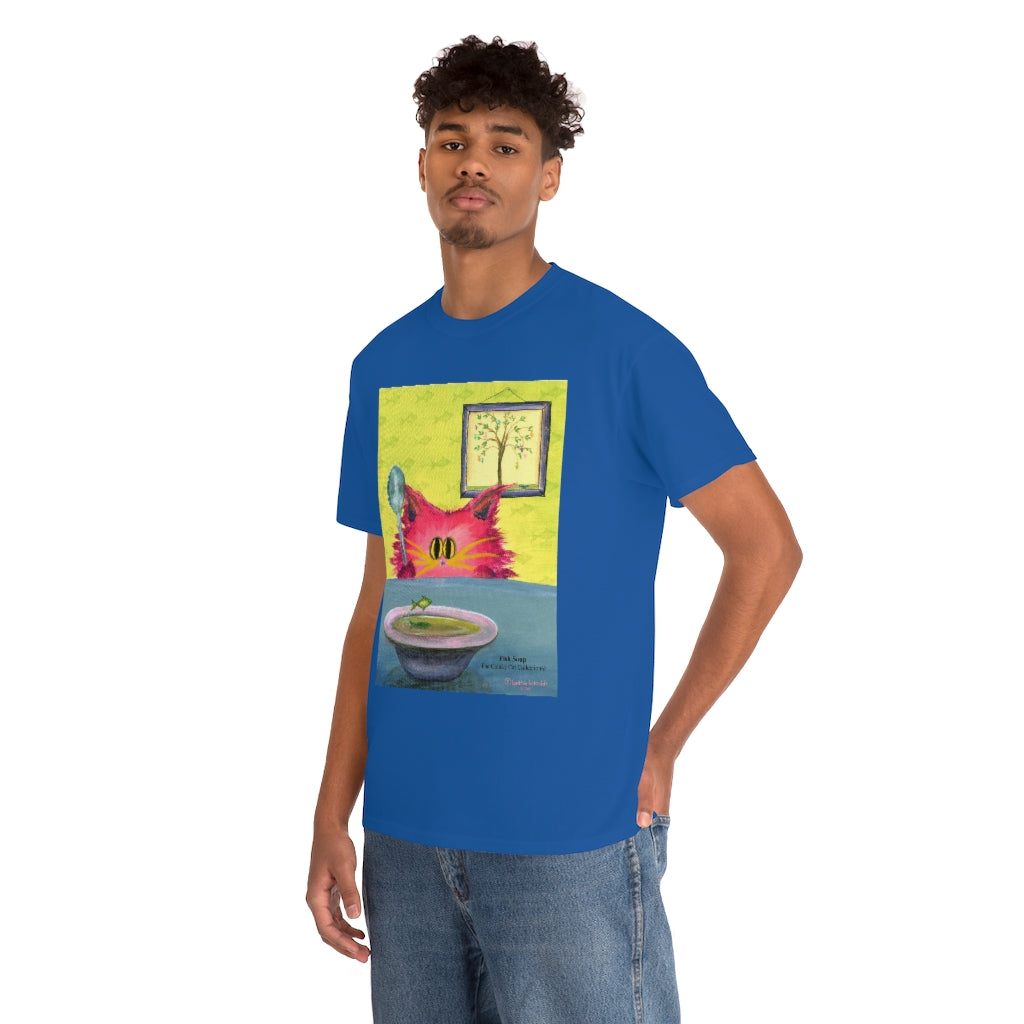 Fish Soup Kitty - Cranky Cat T-Shirt! Free Shipping