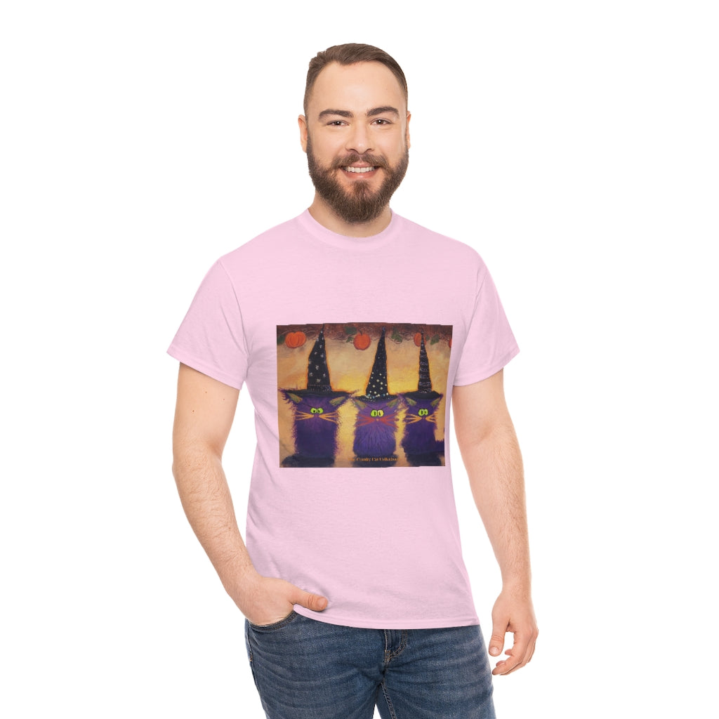 Halloween Witches - Cranky Cat T-Shirt! Free Shipping