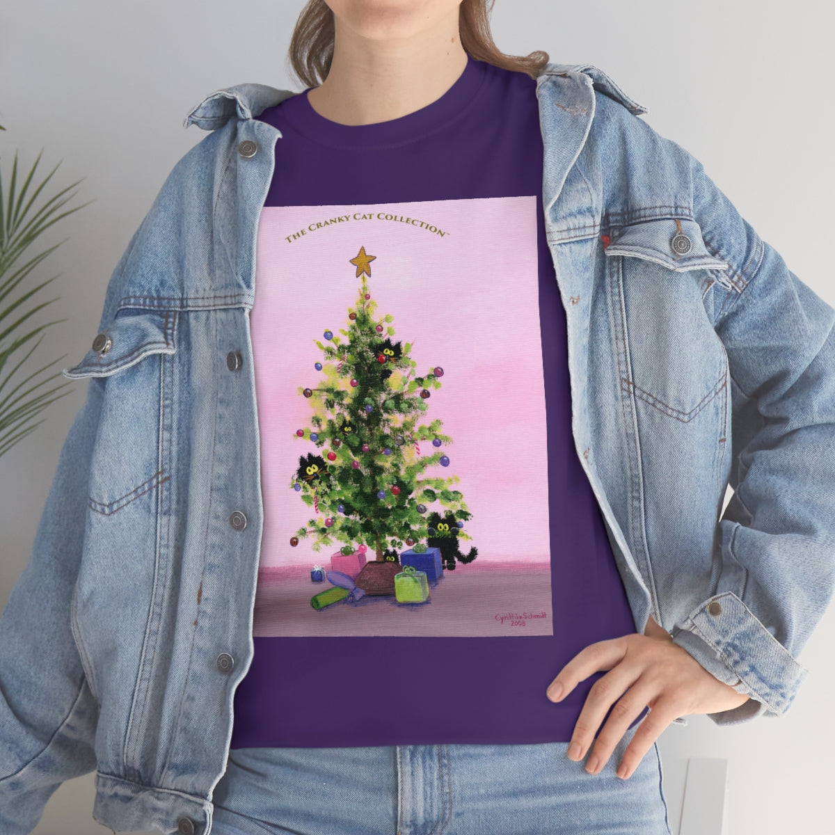 Cranky Cats In Your Christmas Tree - T-Shirt! Free Shipping