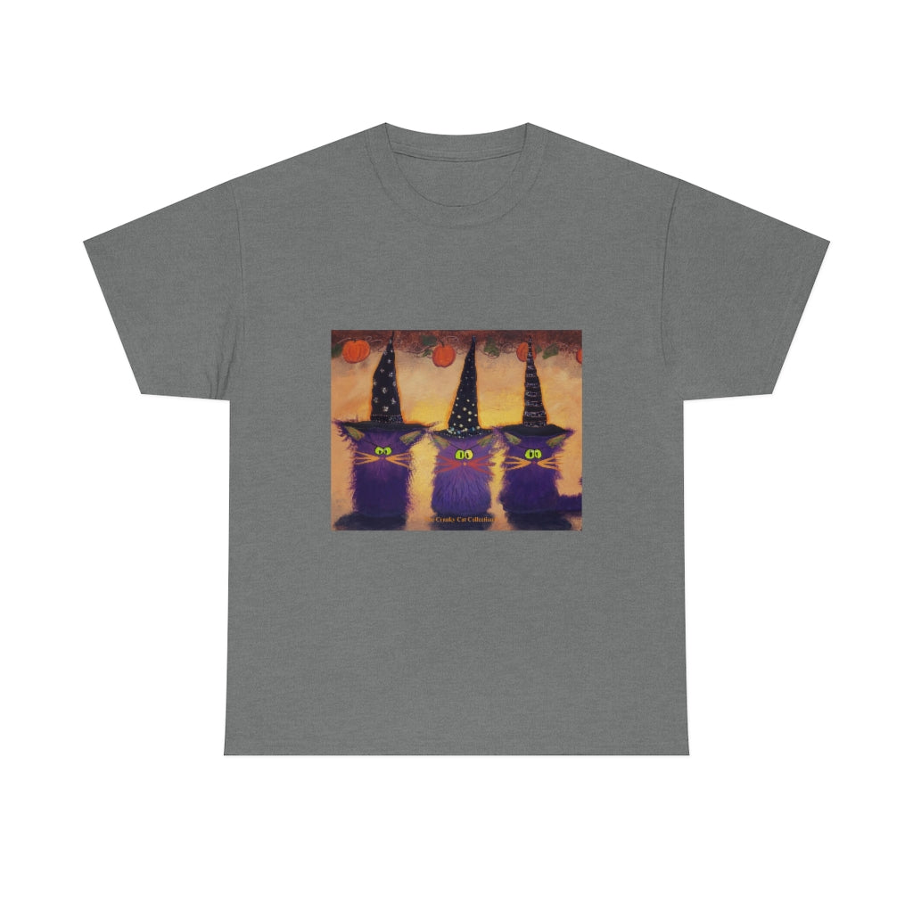 Halloween Witches - Cranky Cat T-Shirt! Free Shipping
