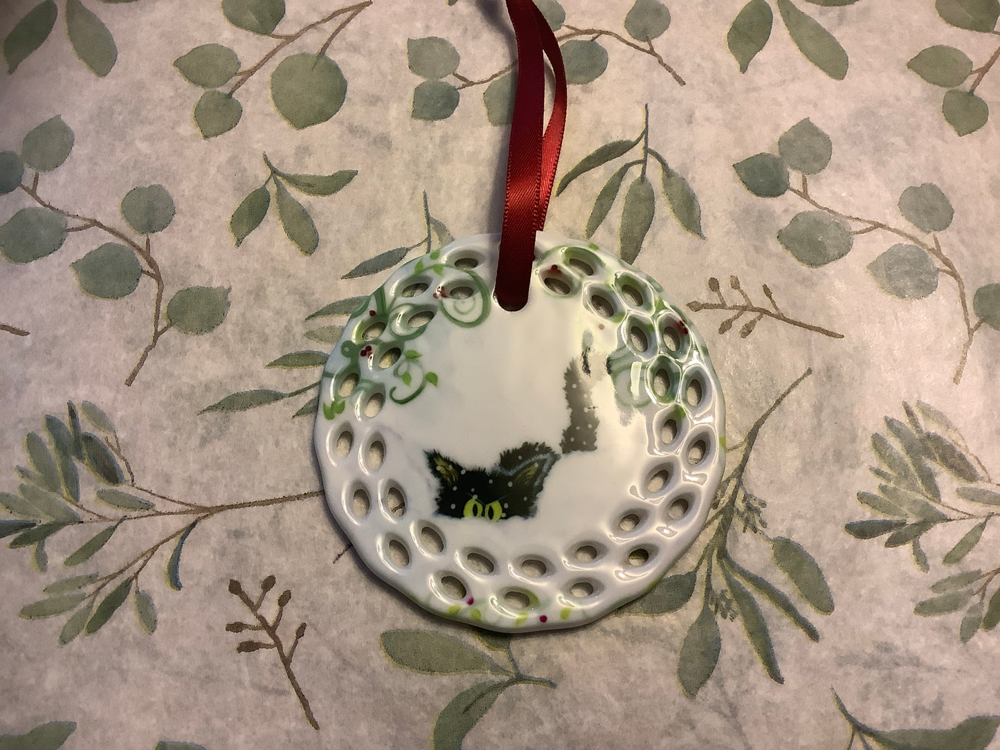 Cranky Cat Ornament
