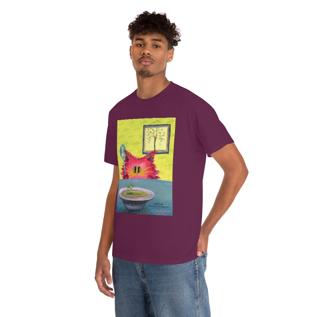 Fish Soup Kitty - Cranky Cat T-Shirt! Free Shipping