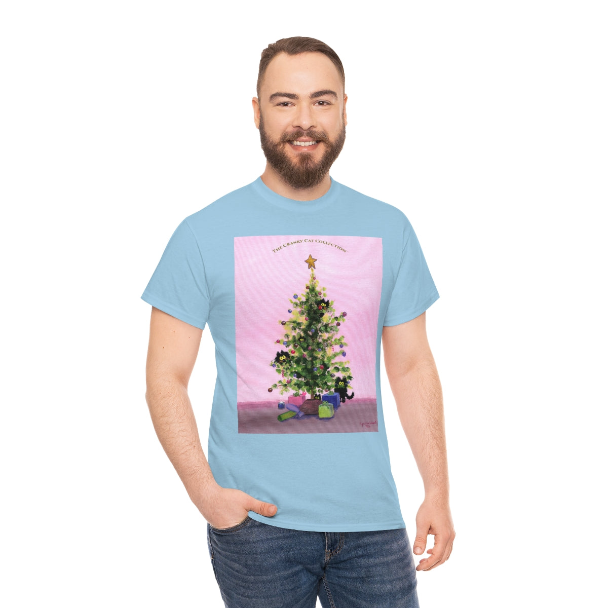 Cranky Cats In Your Christmas Tree - T-Shirt! Free Shipping