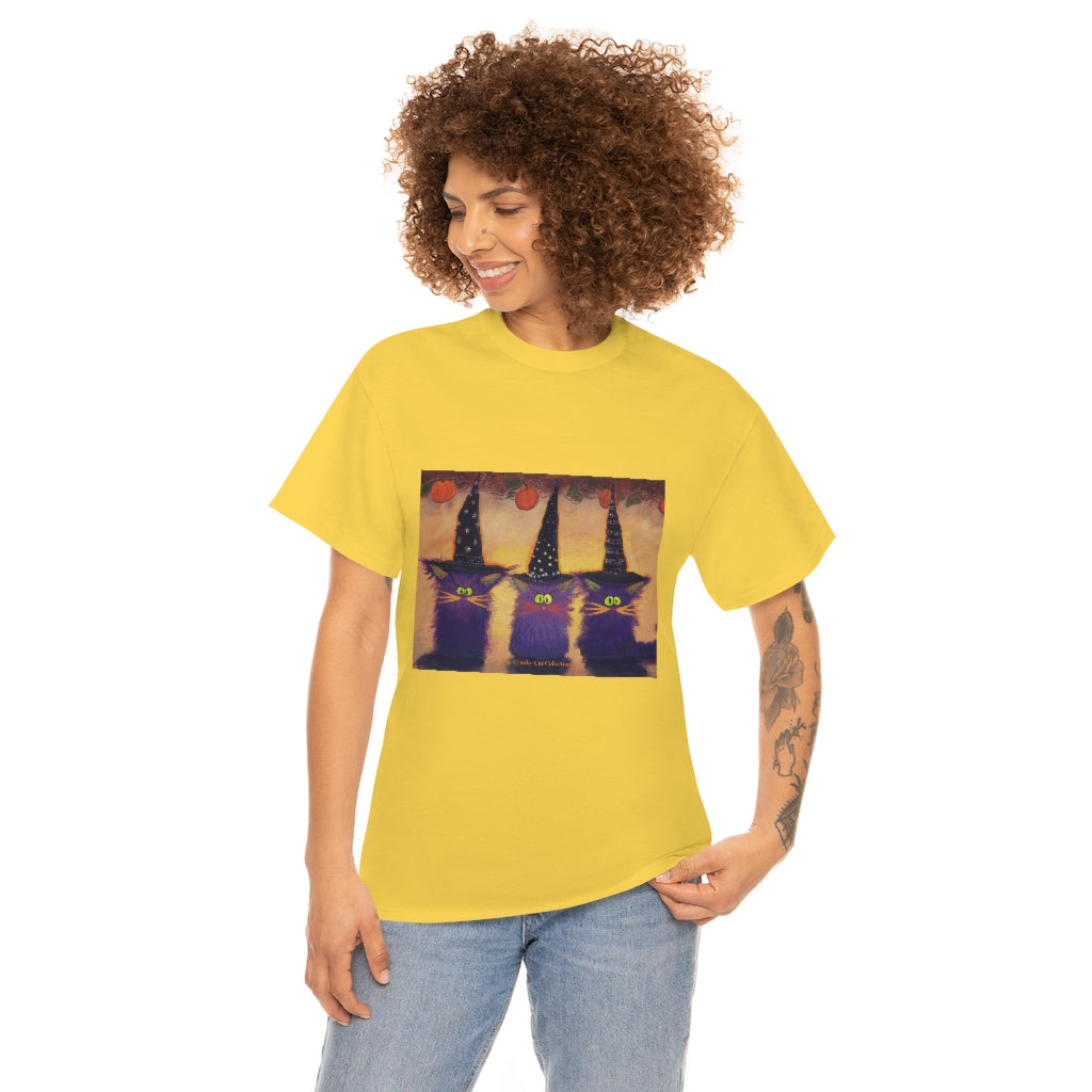Halloween Witches - Cranky Cat T-Shirt! Free Shipping