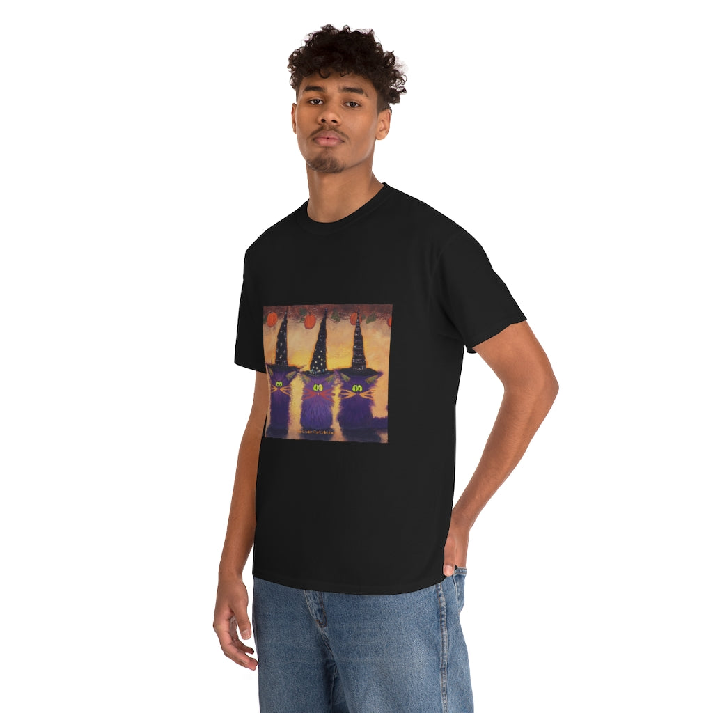 Halloween Witches - Cranky Cat T-Shirt! Free Shipping