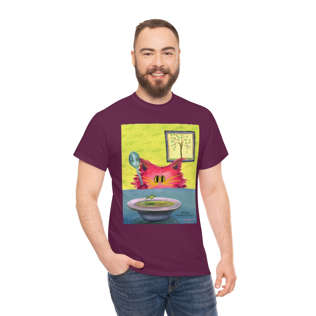 Fish Soup Kitty - Cranky Cat T-Shirt! Free Shipping