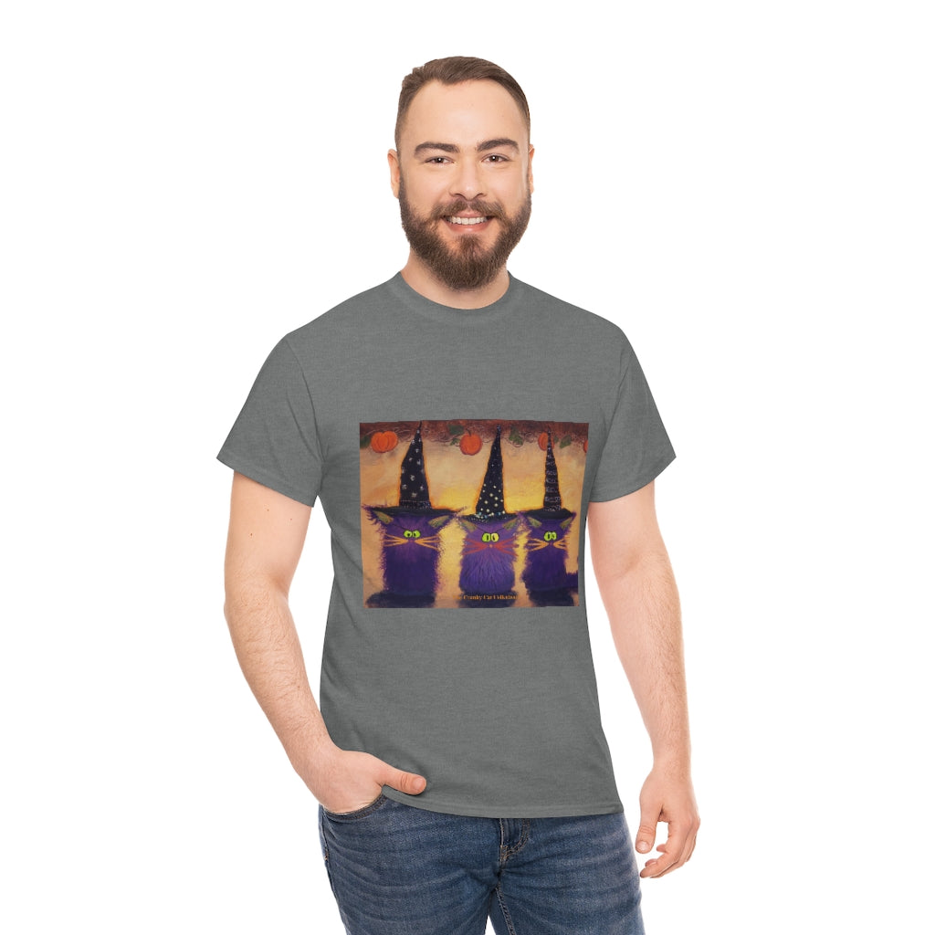 Halloween Witches - Cranky Cat T-Shirt! Free Shipping