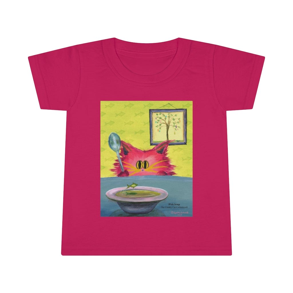 Toddler Sizes - Fish Soup Cranky Cat T-Shirt! Free Shipping