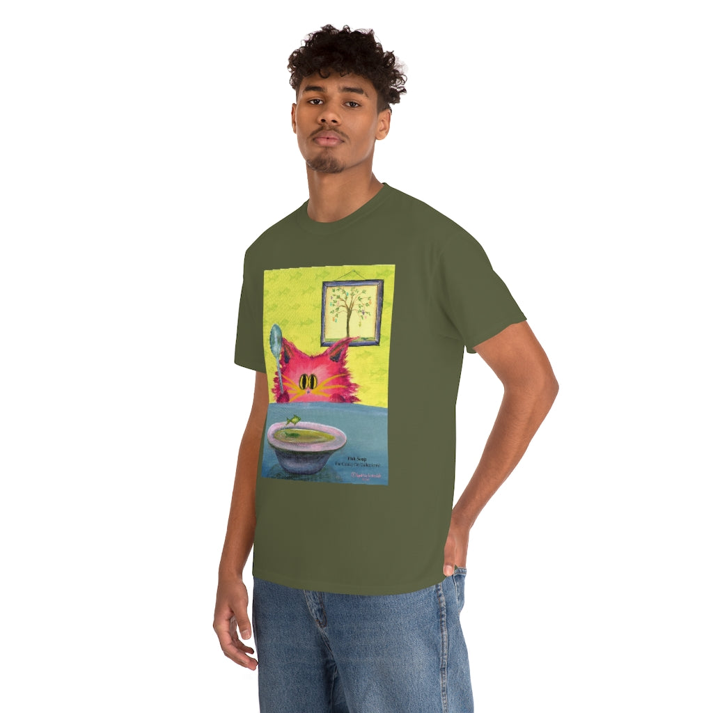 Fish Soup Kitty - Cranky Cat T-Shirt! Free Shipping