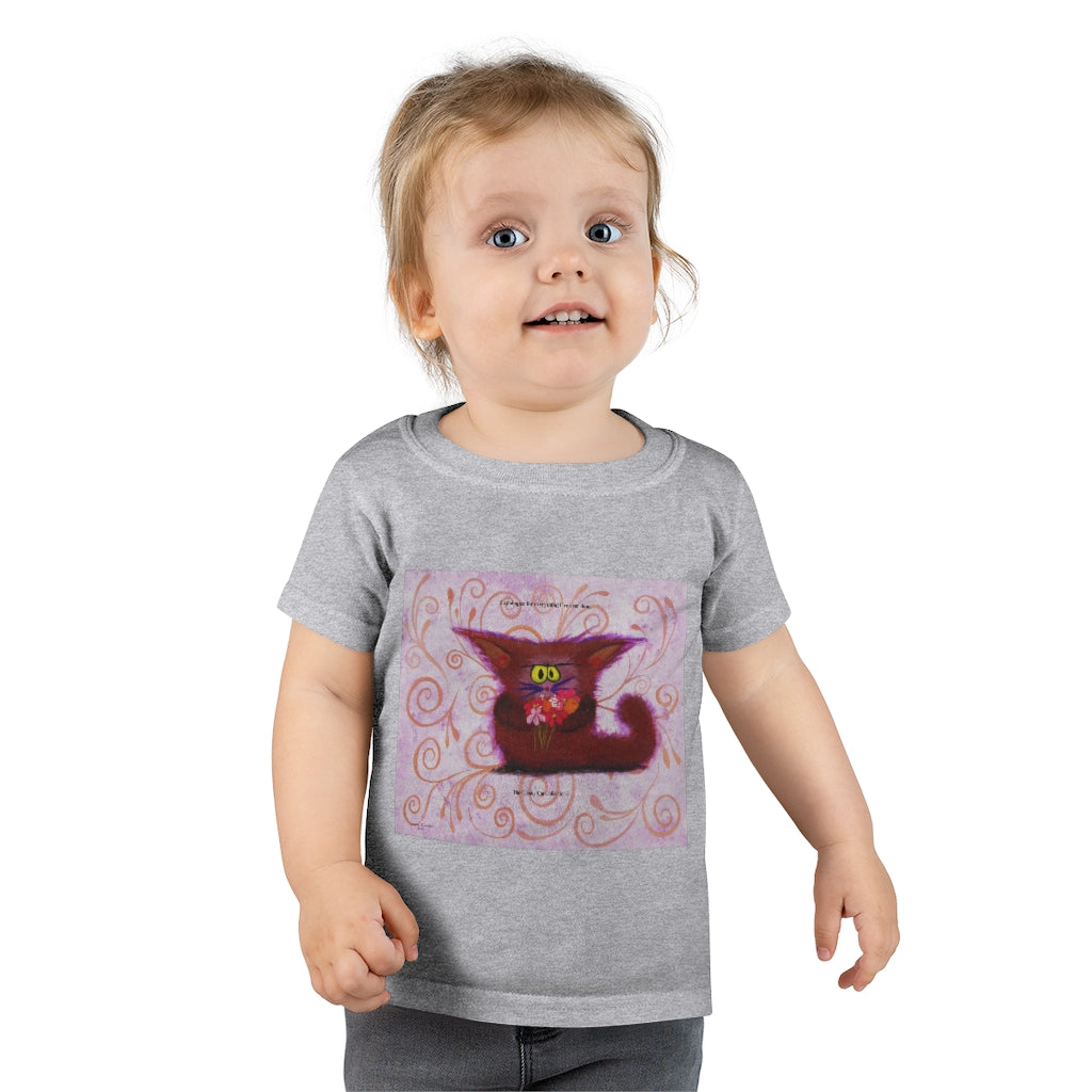 Toddlers' Apologetic Kitty Cranky Cat T-Shirt! Free Shipping