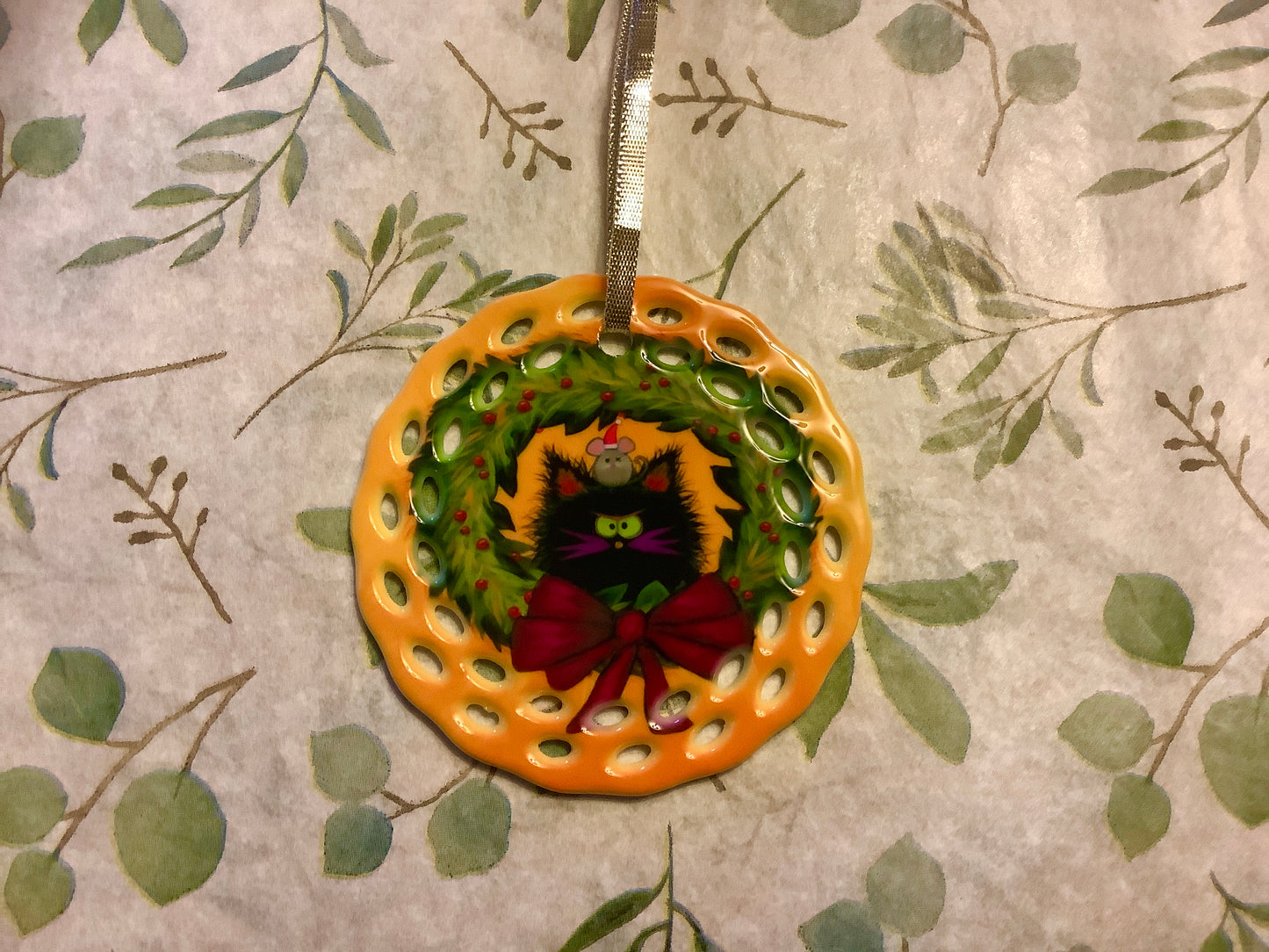 Cranky Cat Ornament