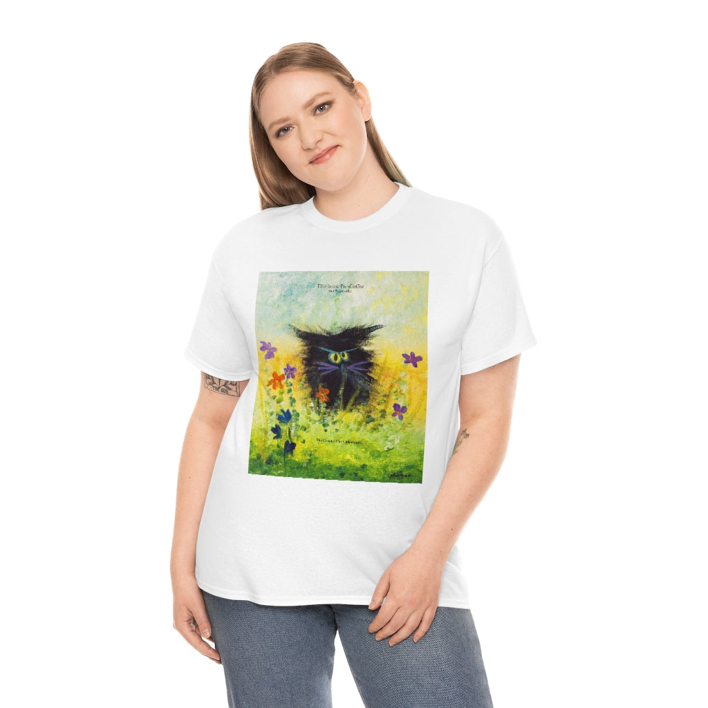Coffee Black Cranky Cat T-Shirt! Free Shipping