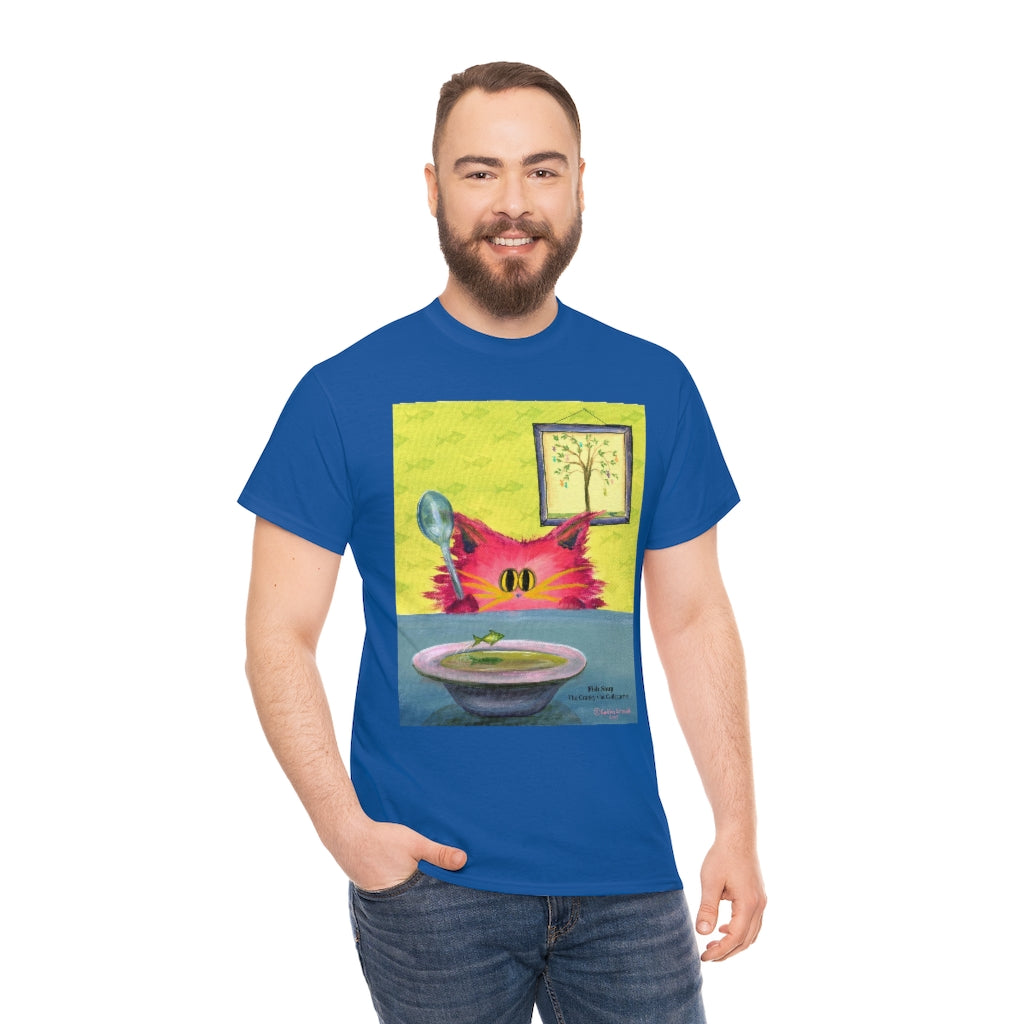 Fish Soup Kitty - Cranky Cat T-Shirt! Free Shipping