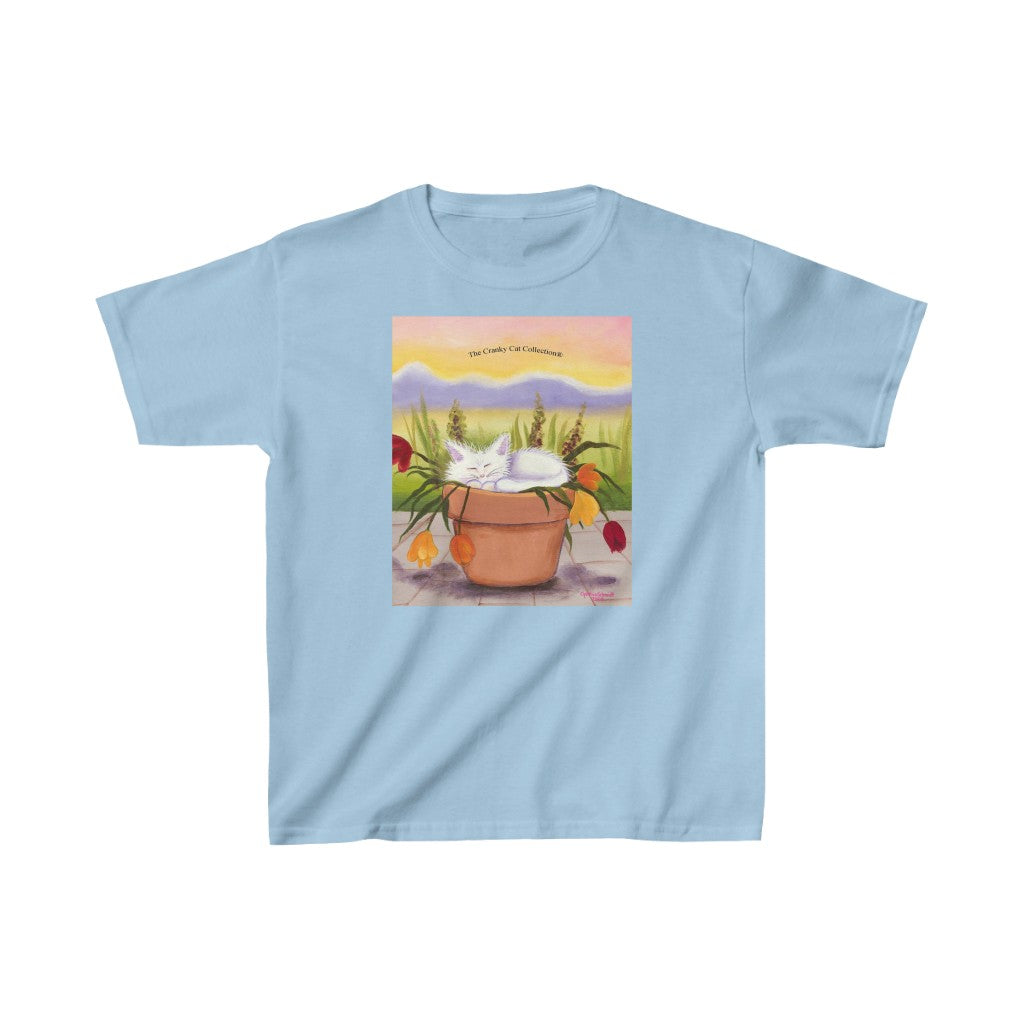 Kids' Flowerpot Kitty Cranky Cat T-Shirt! Free Shipping