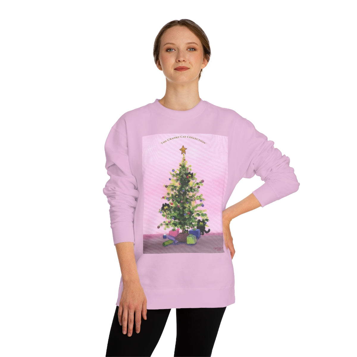 Cranky Cat Christmas Sweatshirt - Free Shipping!