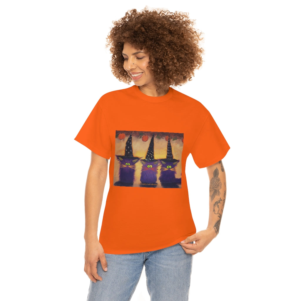 Halloween Witches - Cranky Cat T-Shirt! Free Shipping