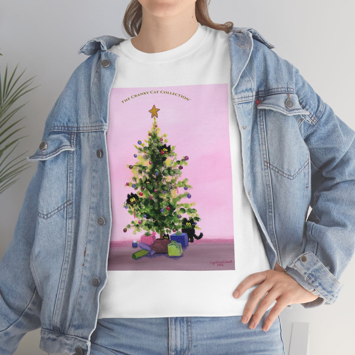 Cranky Cats In Your Christmas Tree - T-Shirt! Free Shipping