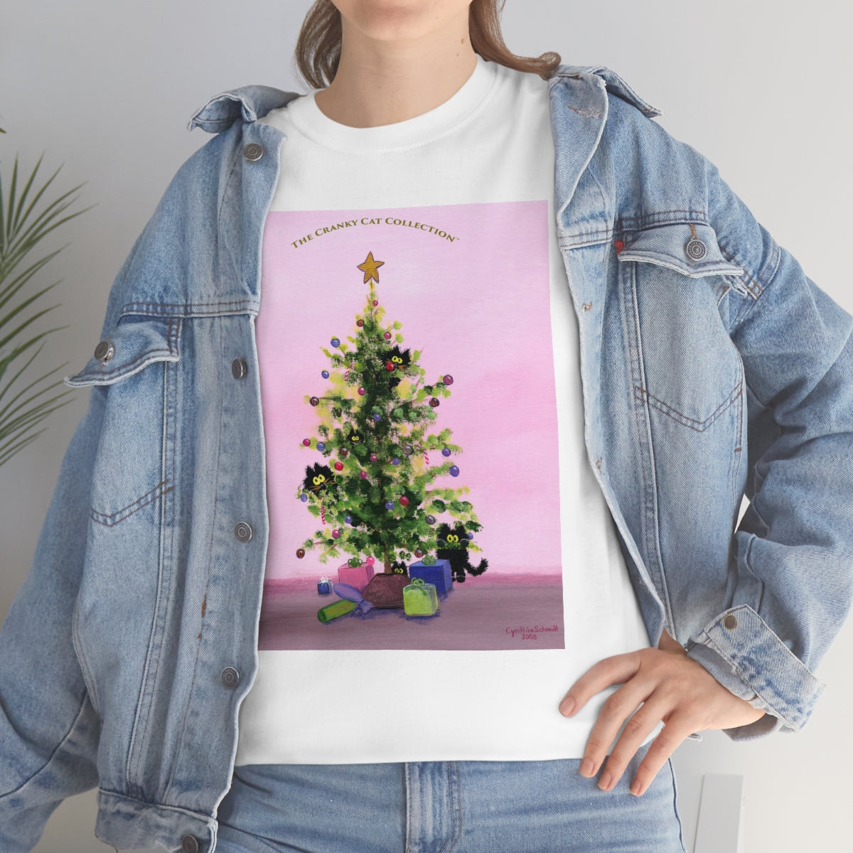 Cranky Cats In Your Christmas Tree - T-Shirt!  Free Shipping