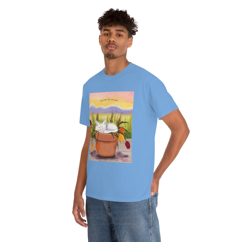 Flowerpot Kitty Cranky Cat T-Shirt! Free Shipping