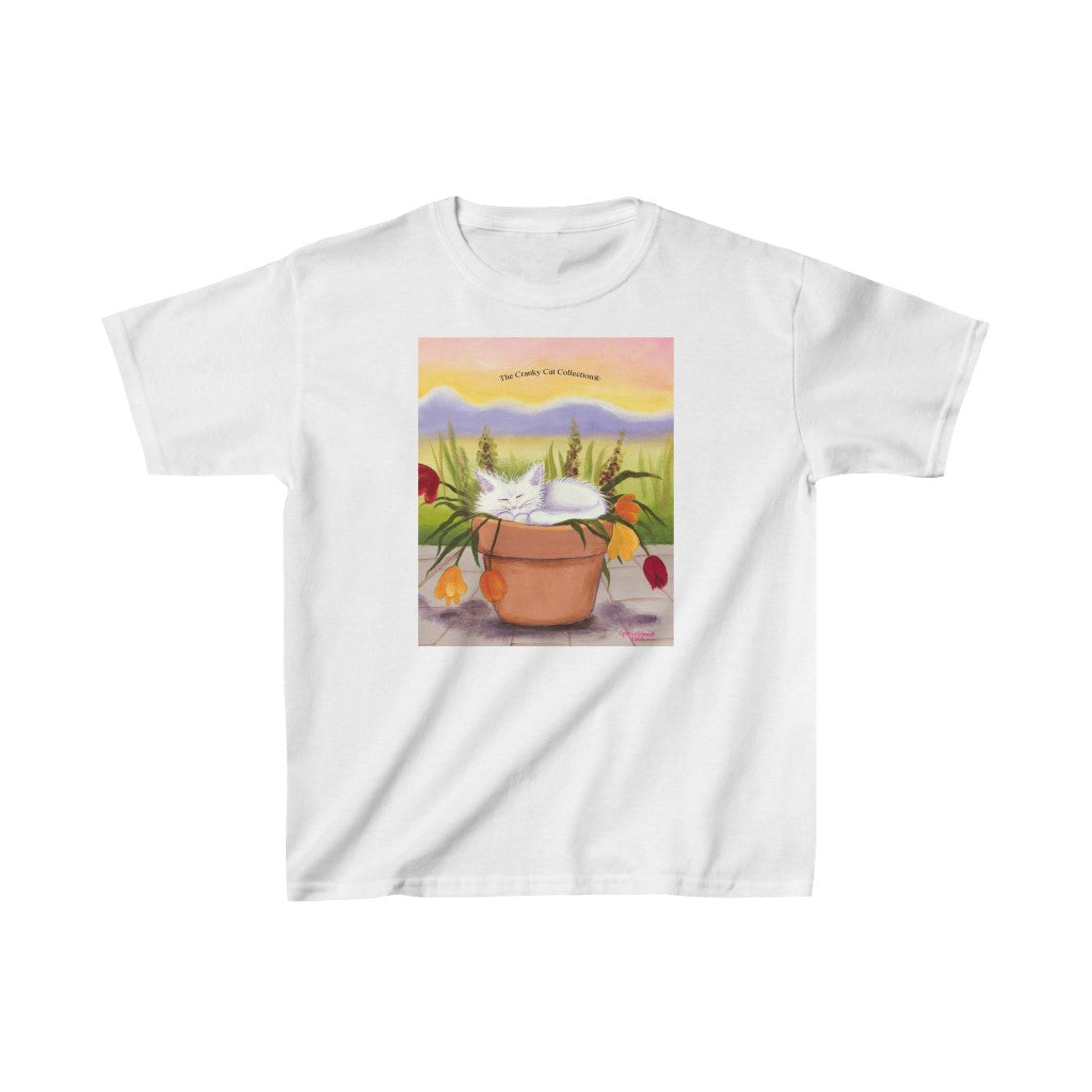 Kids' Flowerpot Kitty Cranky Cat T-Shirt! Free Shipping