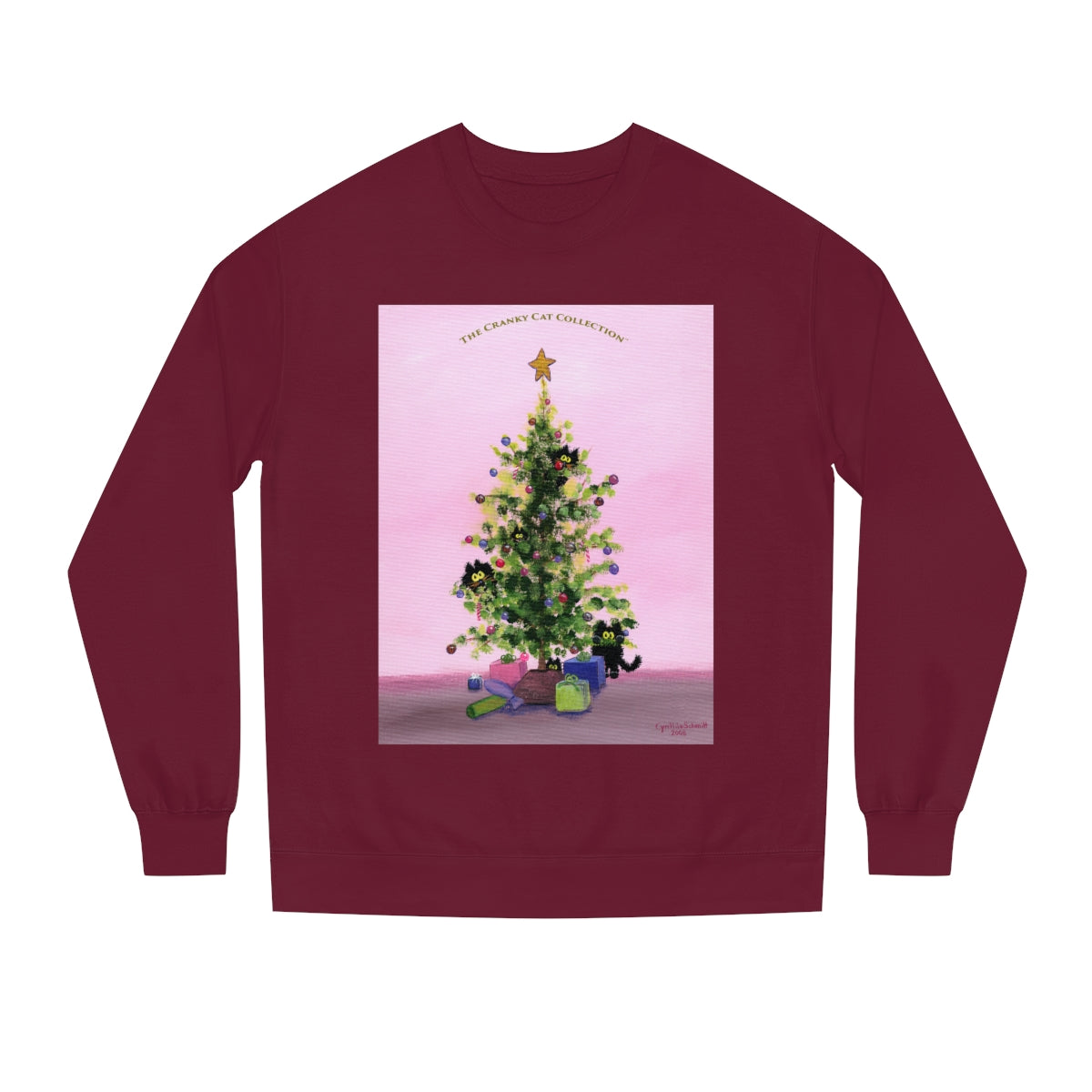 Cranky Cat Christmas Sweatshirt - Free Shipping!