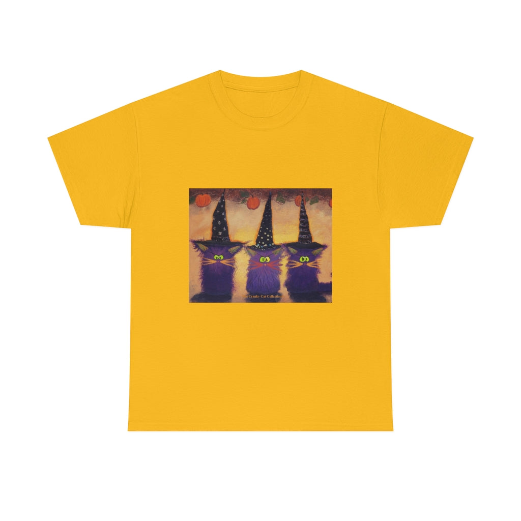 Halloween Witches - Cranky Cat T-Shirt! Free Shipping
