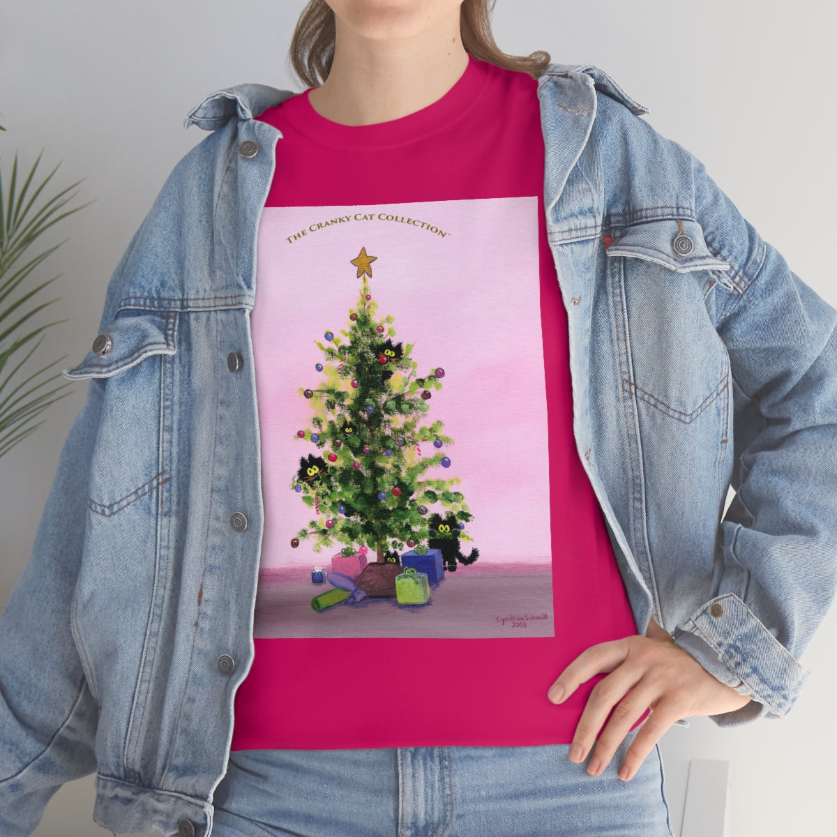 Cranky Cats In Your Christmas Tree - T-Shirt!  Free Shipping