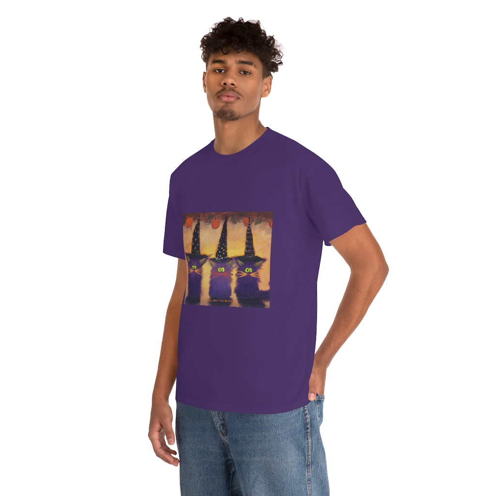 Halloween Witches - Cranky Cat T-Shirt! Free Shipping