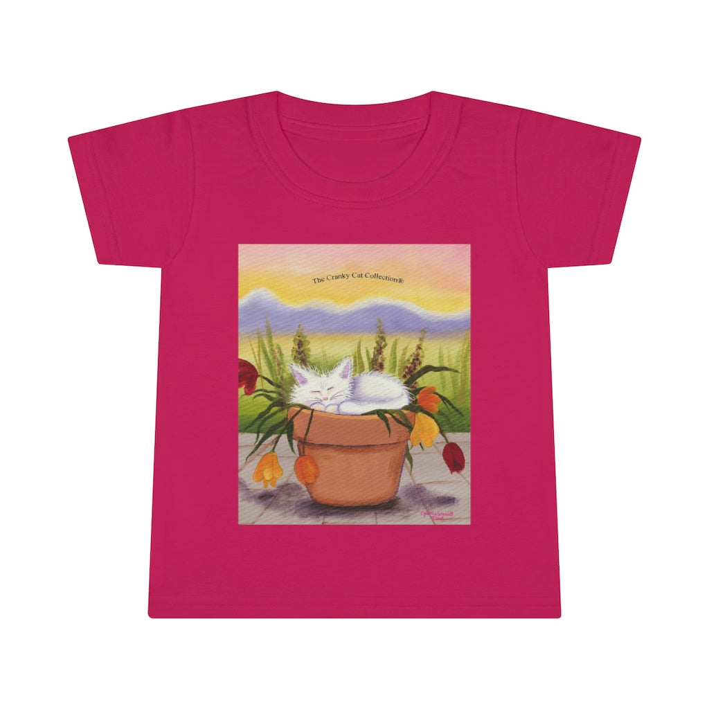 Toddlers' Flowerpot Kitty Cranky Cat T-Shirt! Free Shipping