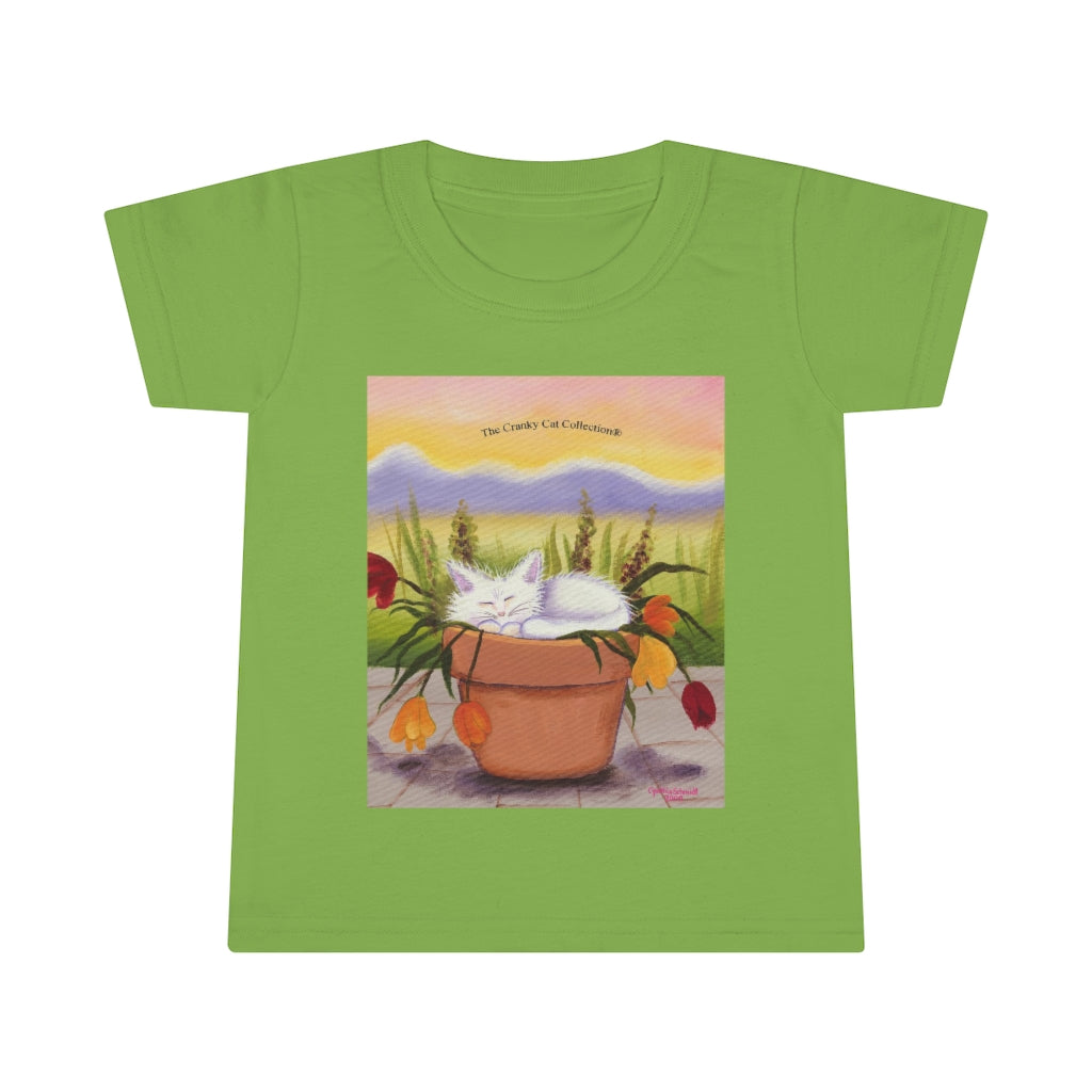 Toddlers' Flowerpot Kitty Cranky Cat T-Shirt! Free Shipping