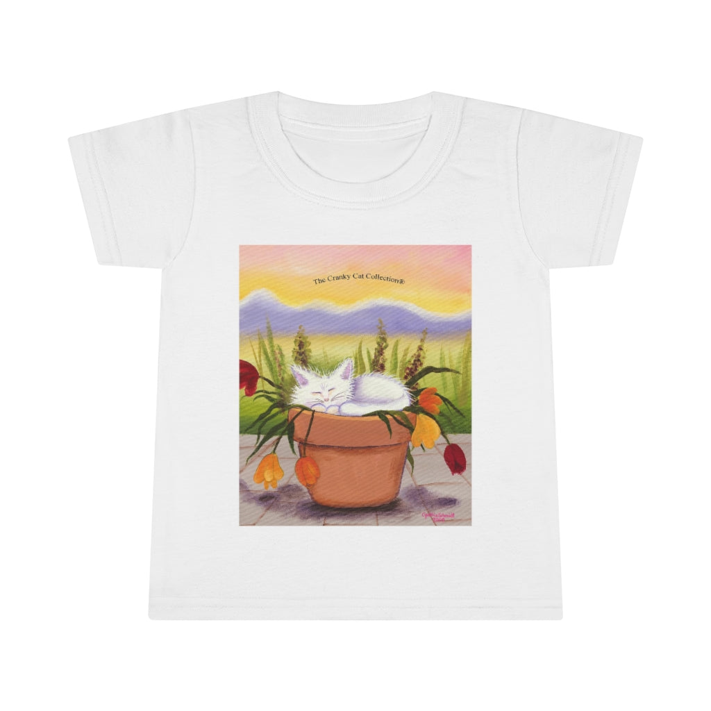 Toddlers' Flowerpot Kitty Cranky Cat T-Shirt! Free Shipping