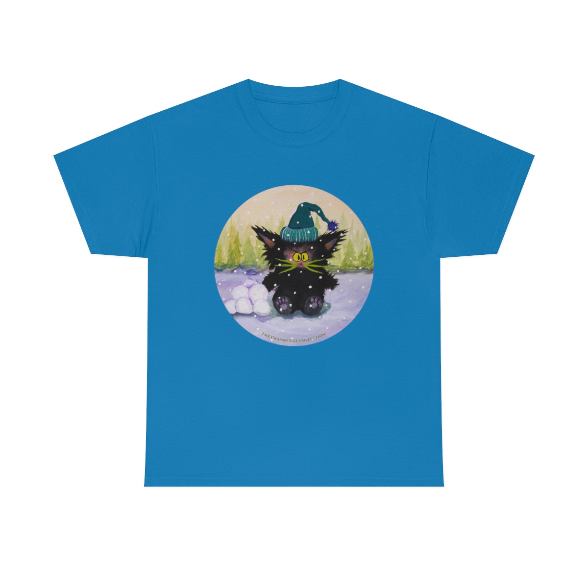 Cranky Cat WInter-Themed T-Shirt - Free Shipping!
