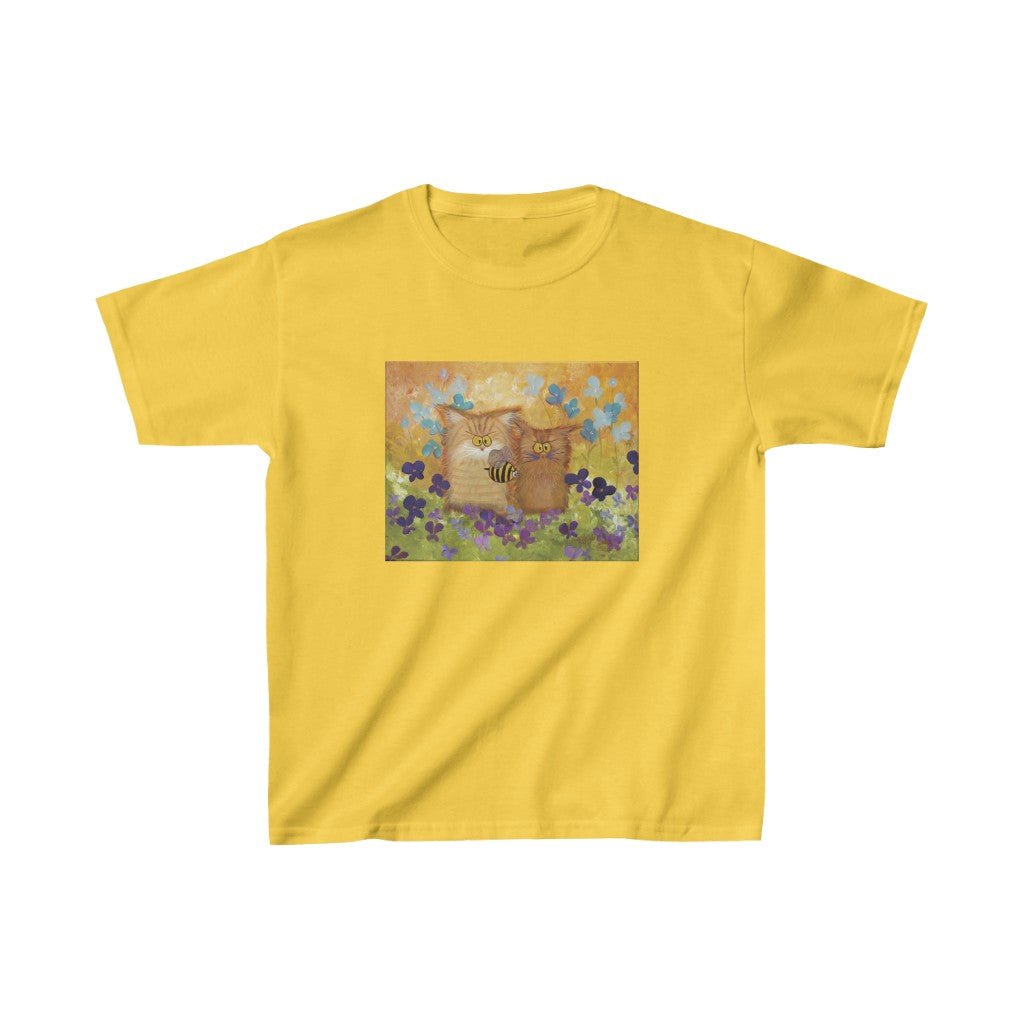 Kids' Cranky Cats with BEE T-Shirt! Free Shipping