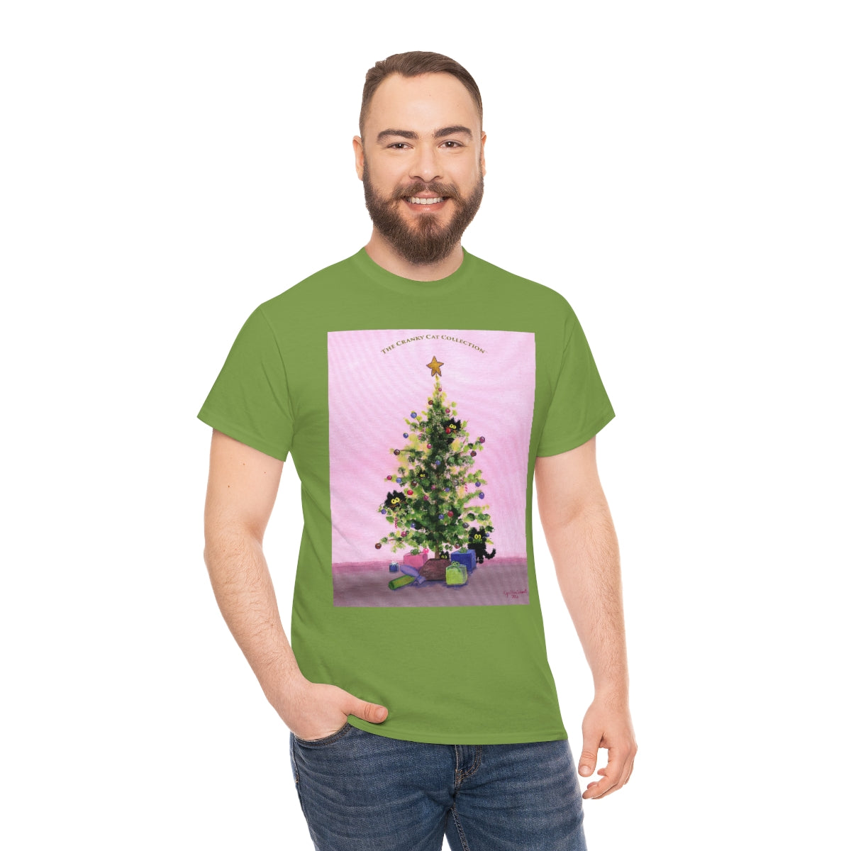 Cranky Cats In Your Christmas Tree - T-Shirt! Free Shipping